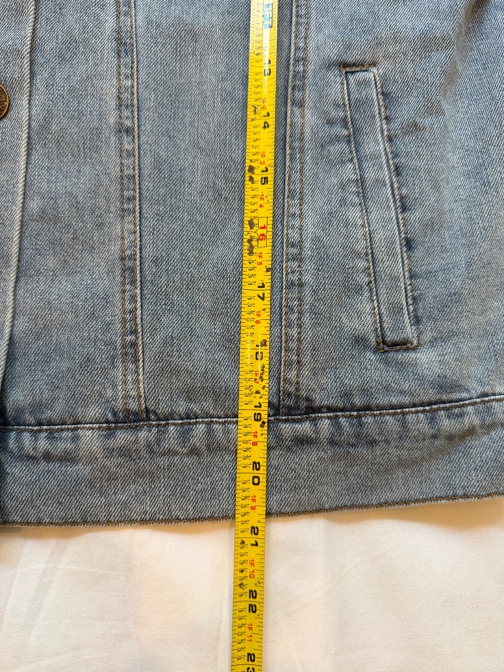 Sofie the Label Light Blue Ruffle Collar Denim Jacket - Picture 6 of 8